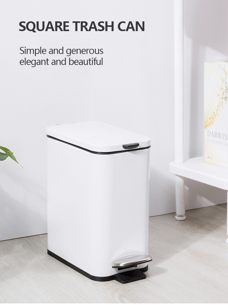 cabinet trash can with lid