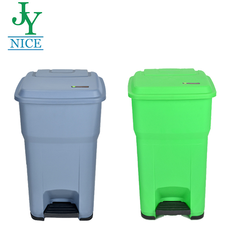 side by side trash recycle bin
