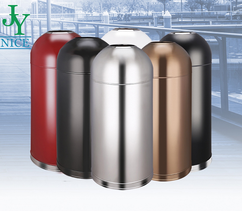 commercial bank recycling paper Waste garbage can reception room stainless steel rubbish recycle bin