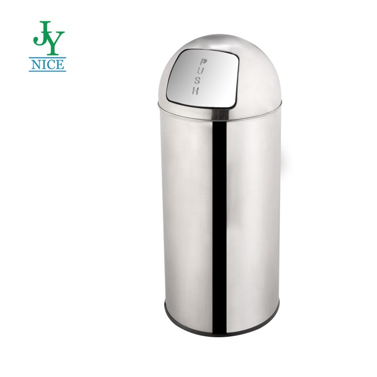 iron steel trash bin