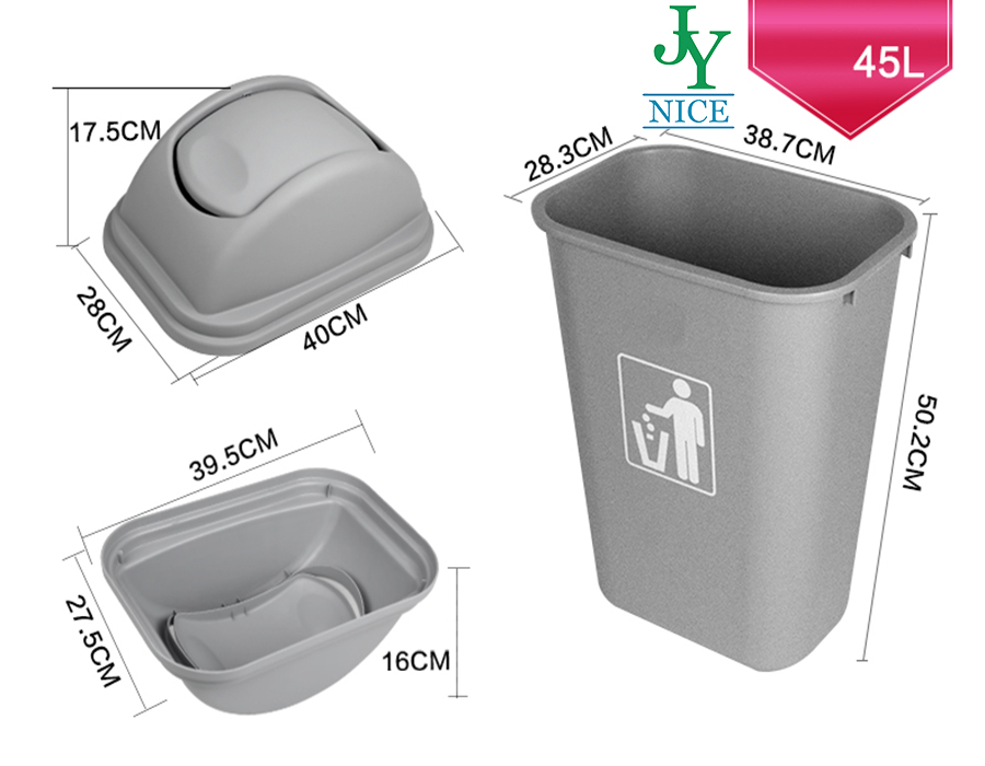 galvanised metal rubbish bin