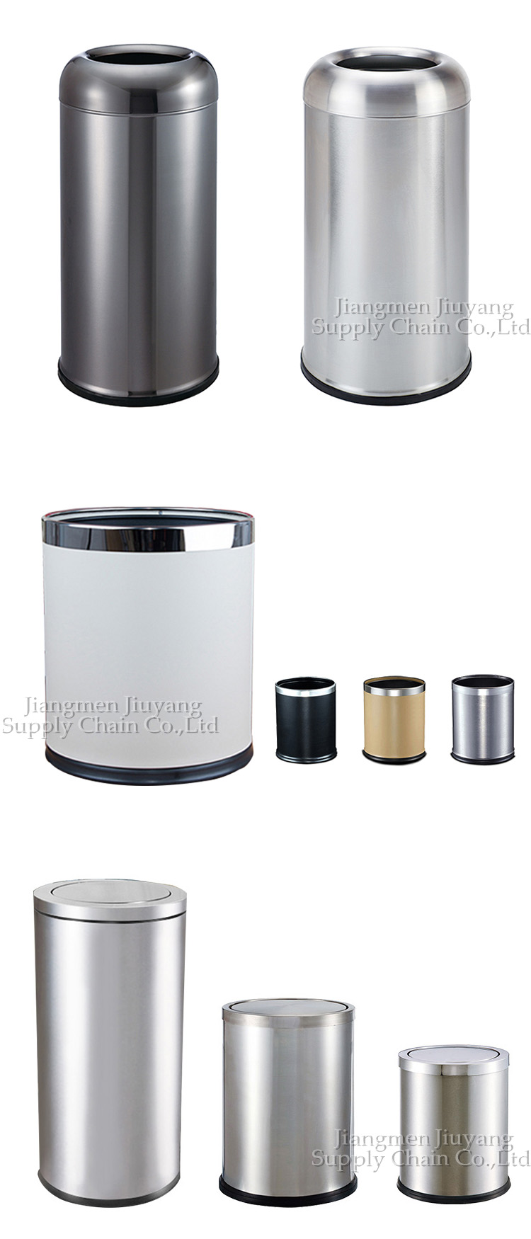rectangular trash can