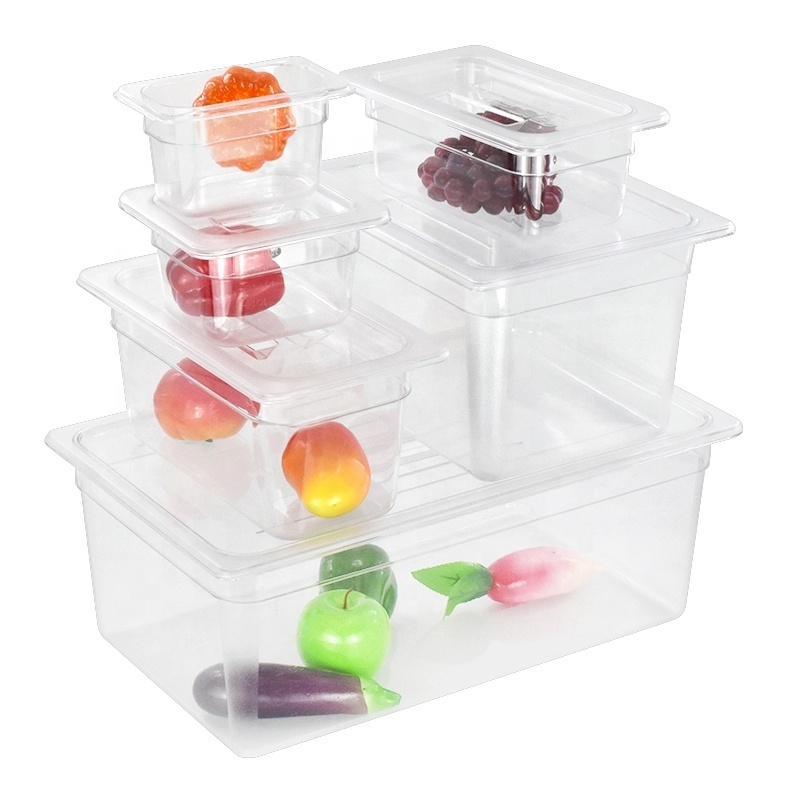 commercial plastic food storage containers with lids