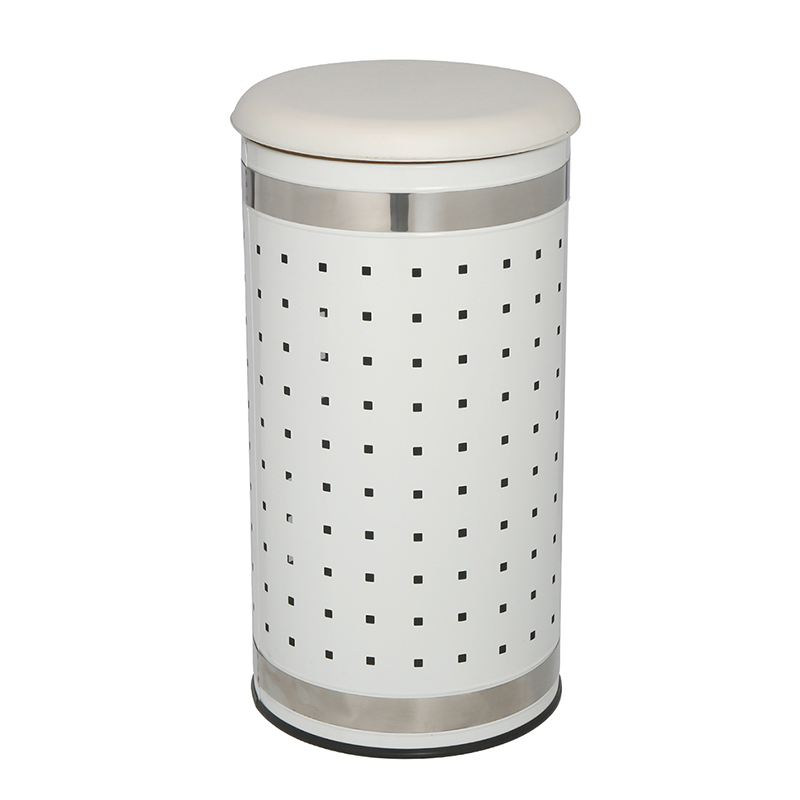 New Arrivals Large Laundry Bin with White Plastic Lid, 60 L Matt