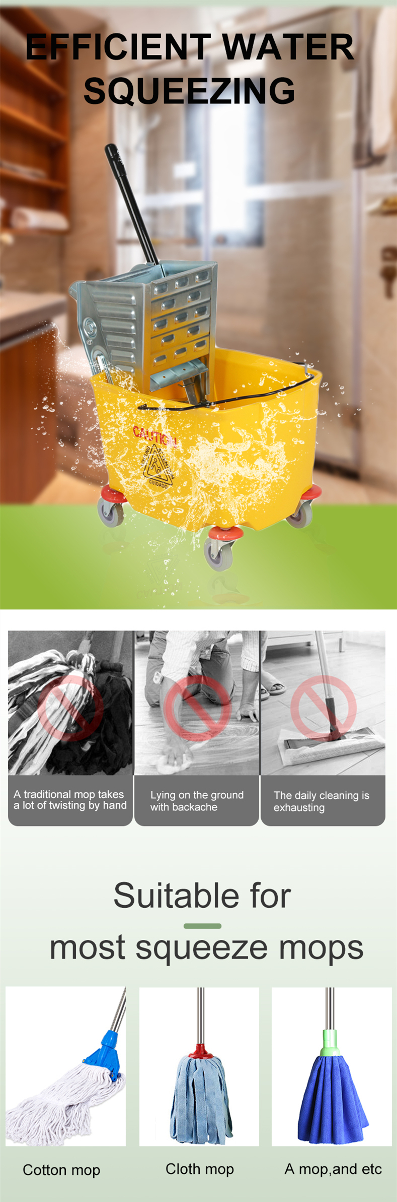 mop with spinning bucket