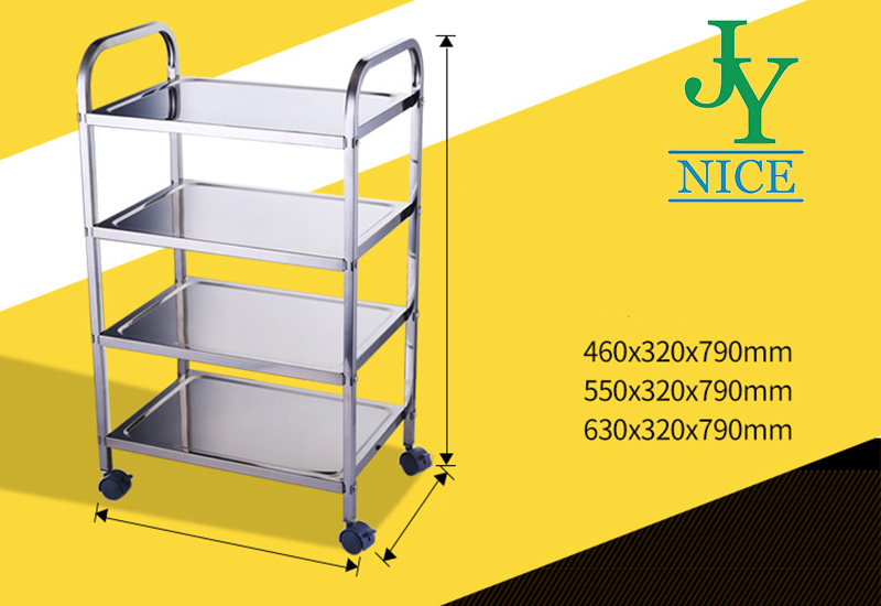 heavy duty 2 tier warehouse Storage Tool Utillity Cart 3 layers hospital Stainless Steel Anesthesia Medical Trolley