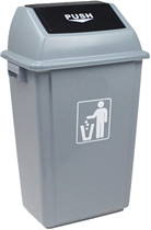 factory made green garbage bin slim kitchen waste bin plastic 90l city trash can