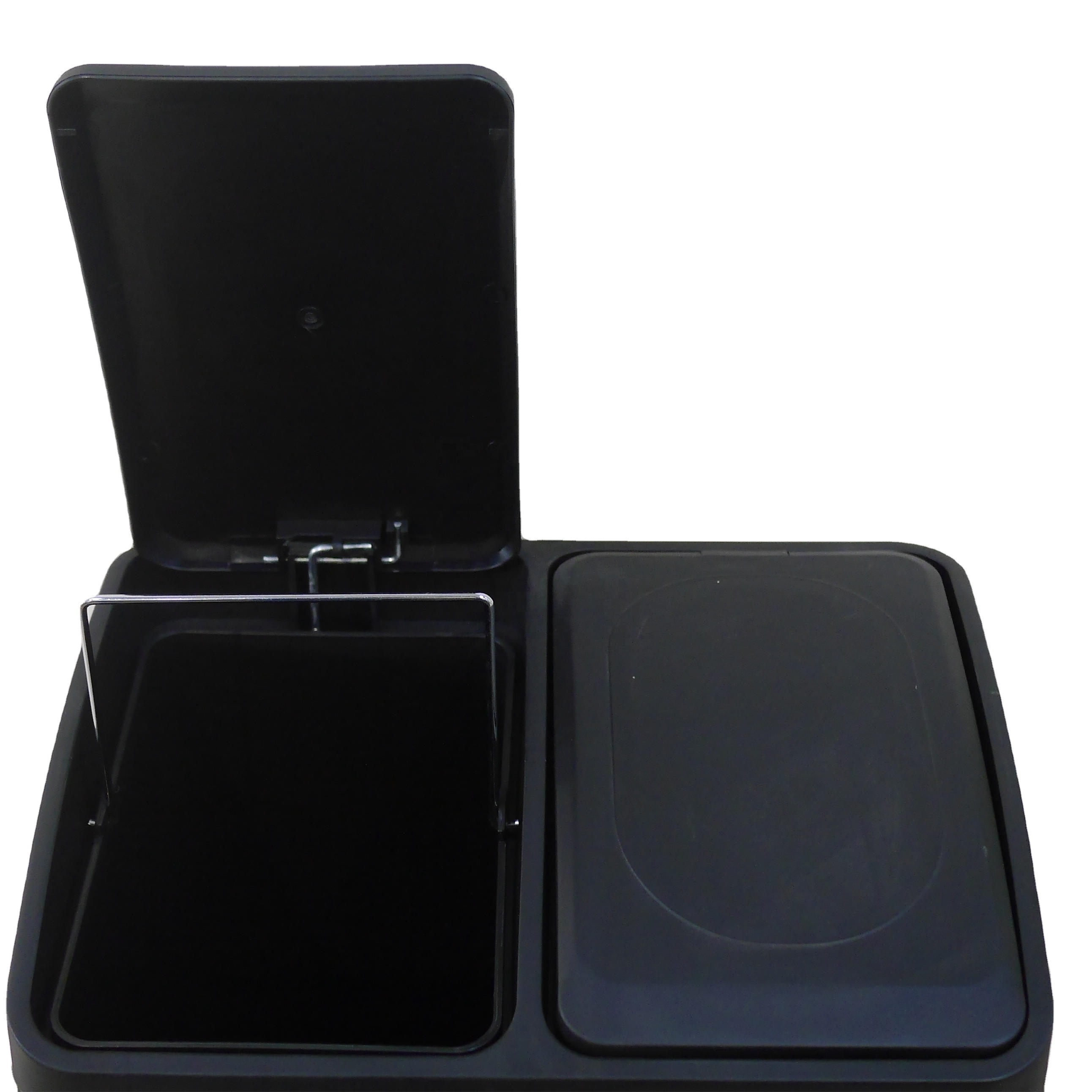 piece stainless steel trash can set