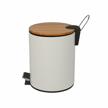 green kitchen garbage can