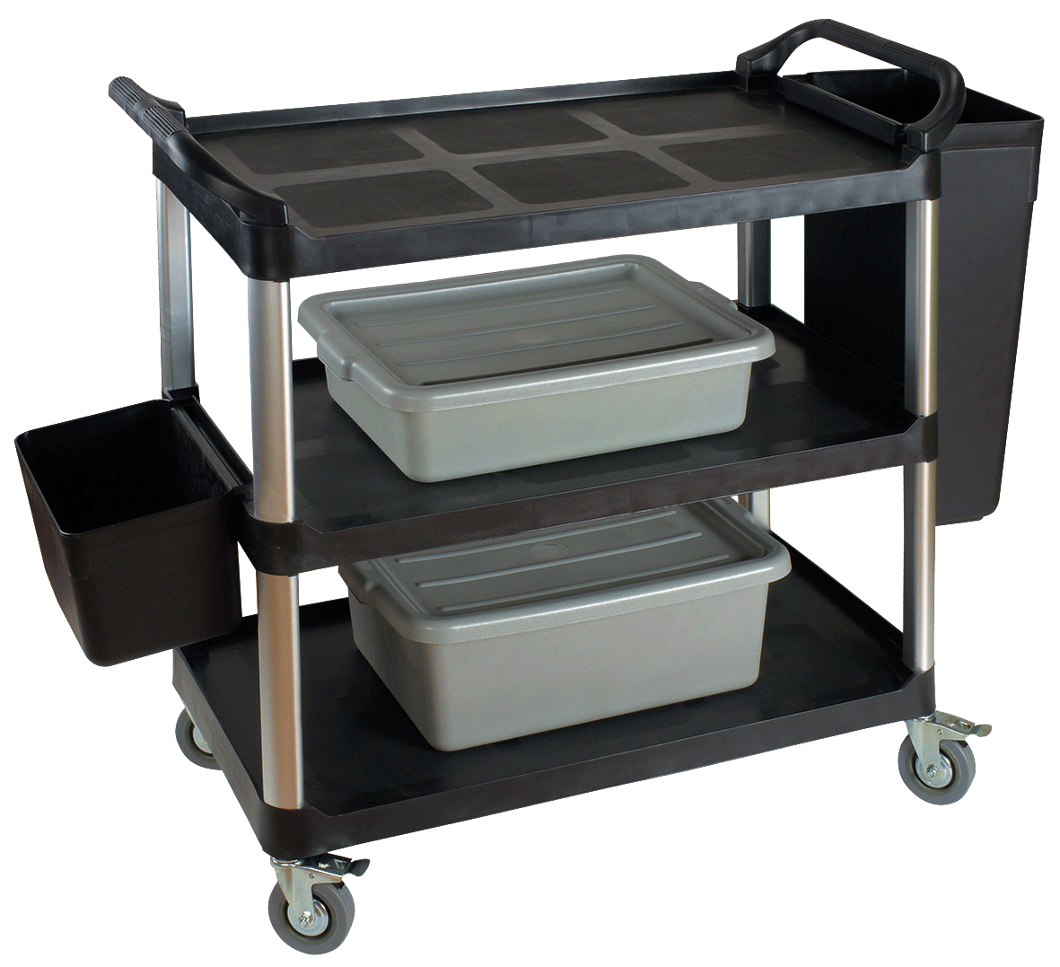 hotel customized 3 tiers service cart with wheels restaurant kitchen meal delivery serving food trolley