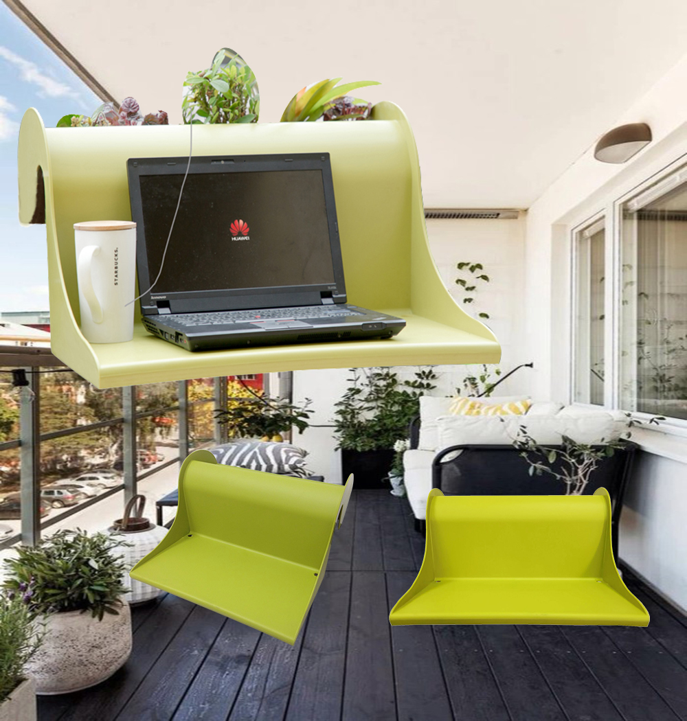Hot Selling Balcony Table Good Quality ABS PP Plastic Hanging Desk
