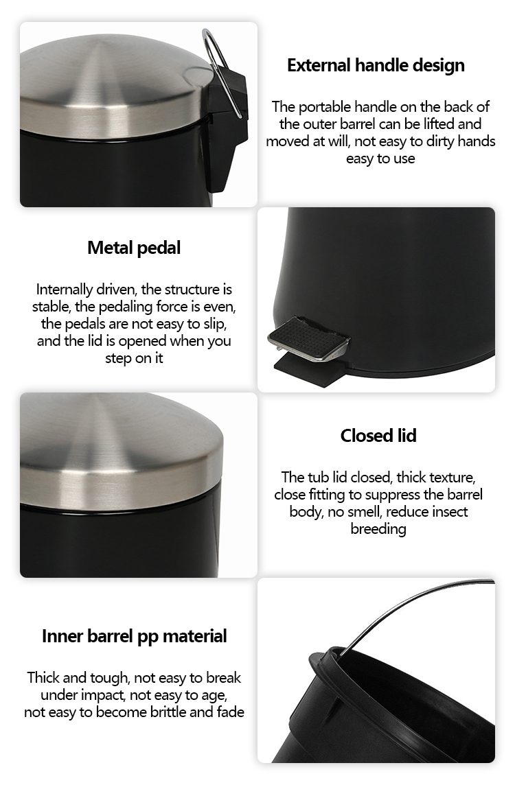 combined recycling and waste bin
