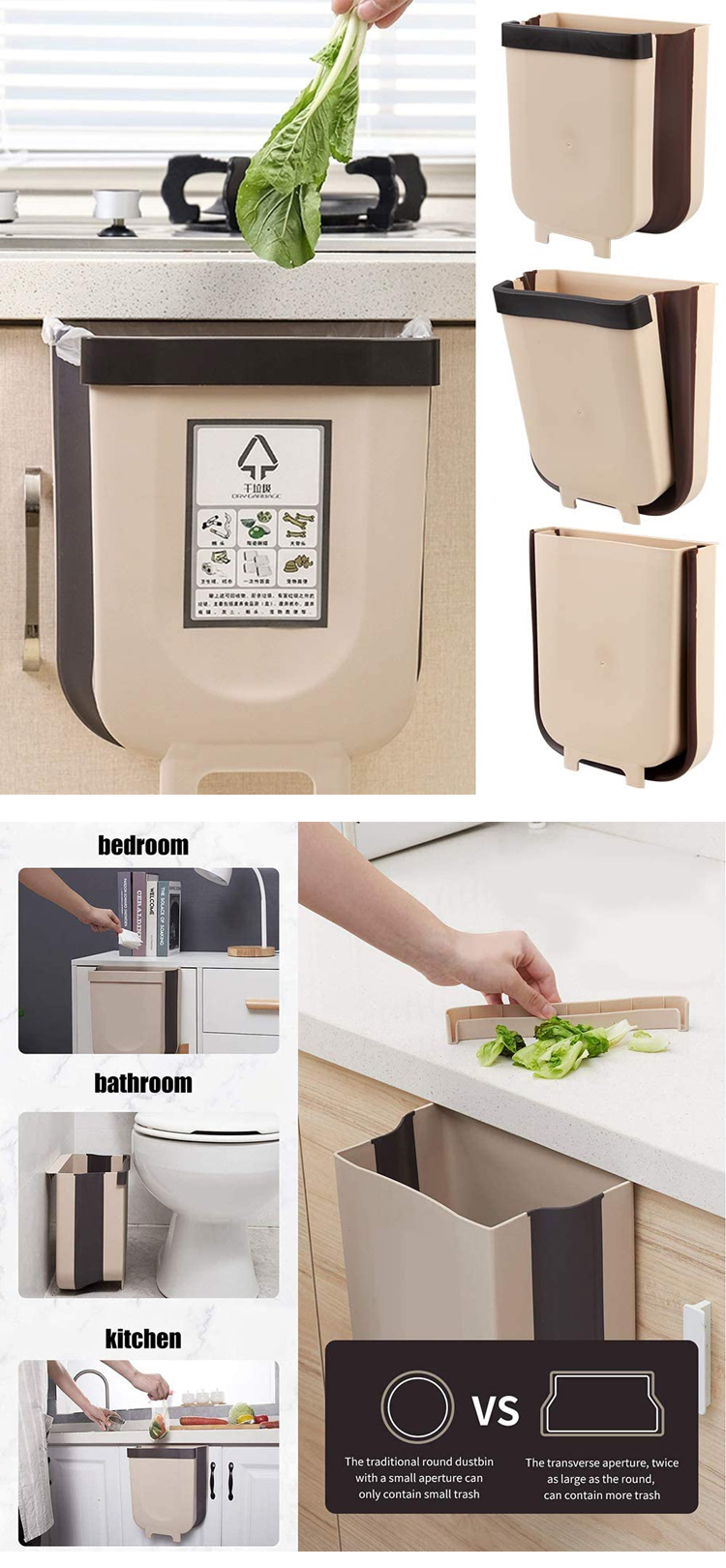 over door kitchen bin