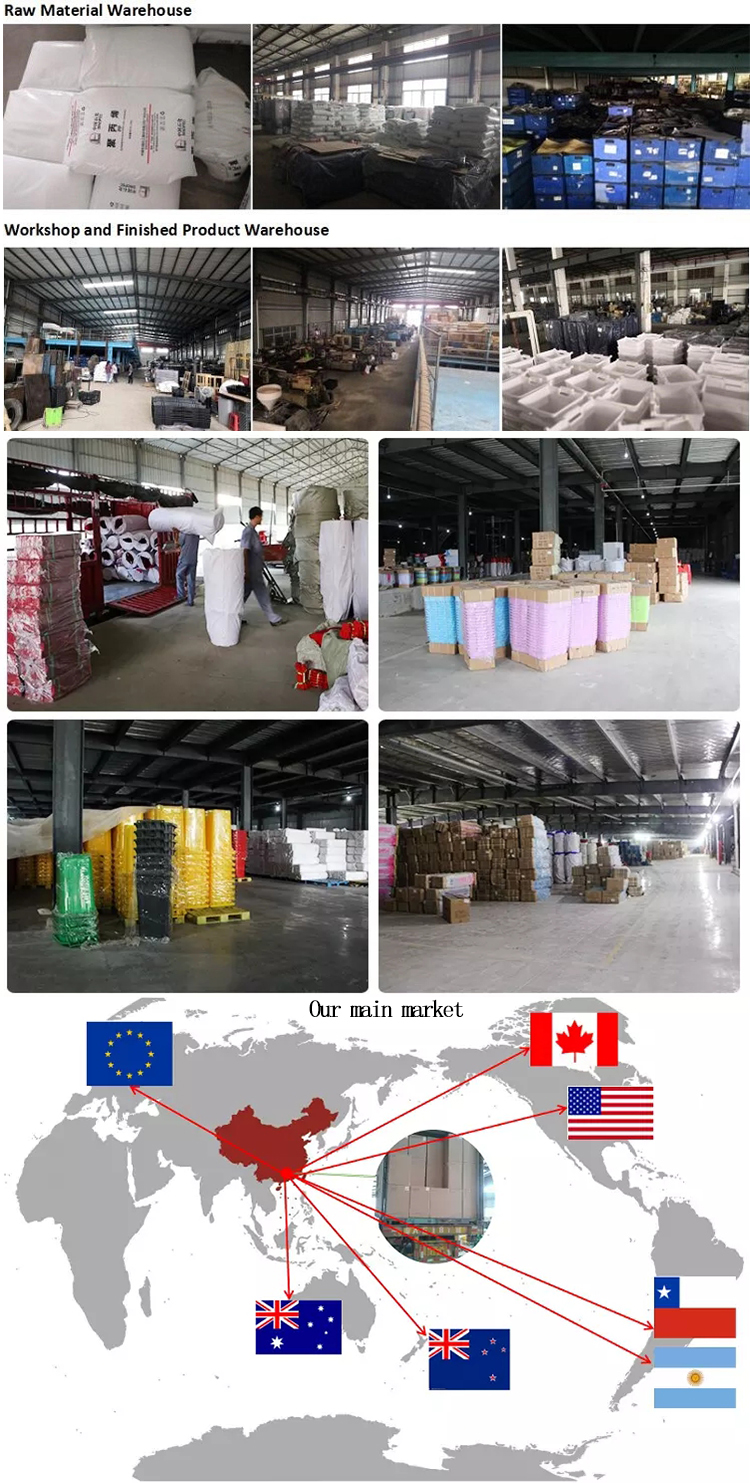Service Equipment Manufacturer 4 Wheel Food Service Trolley PP plastic 3 layers hospital medical service cart