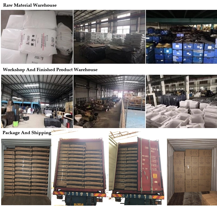 Service Equipment Manufacturer 4 Wheel Food Service Trolley PP plastic 3 layers hospital medical service cart
