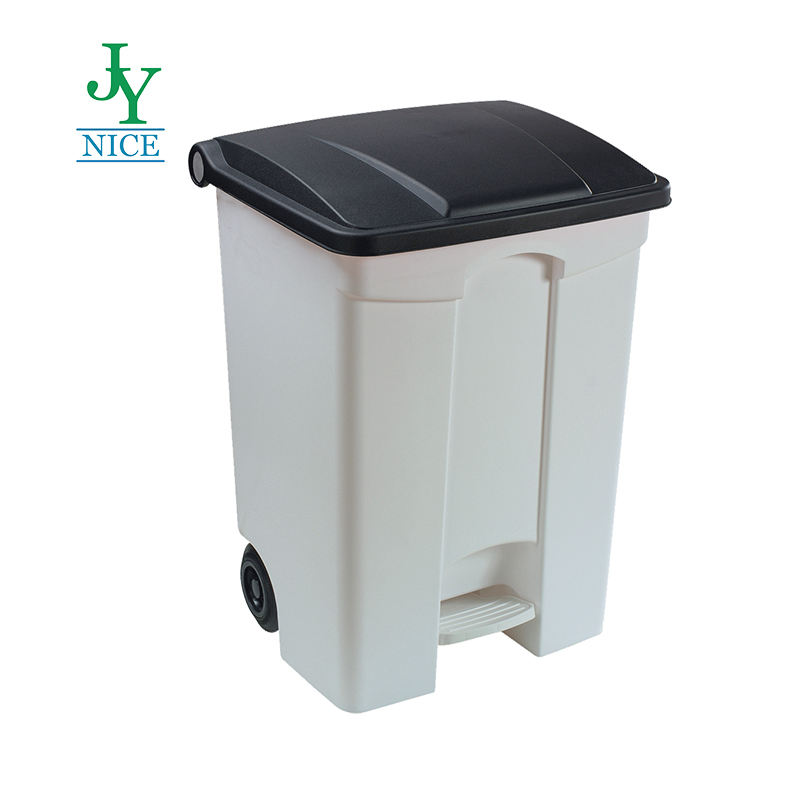 black rubbish bin