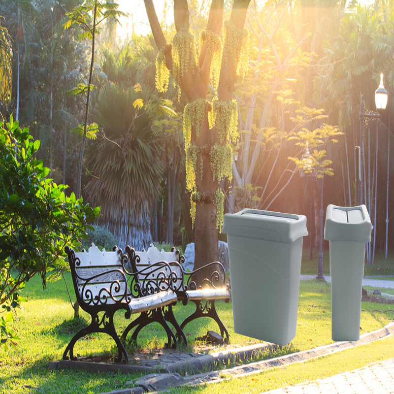 large stainless steel rubbish bins