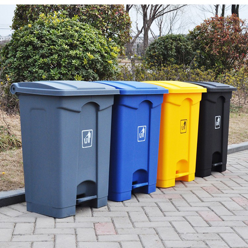 combined recycling and waste bin
