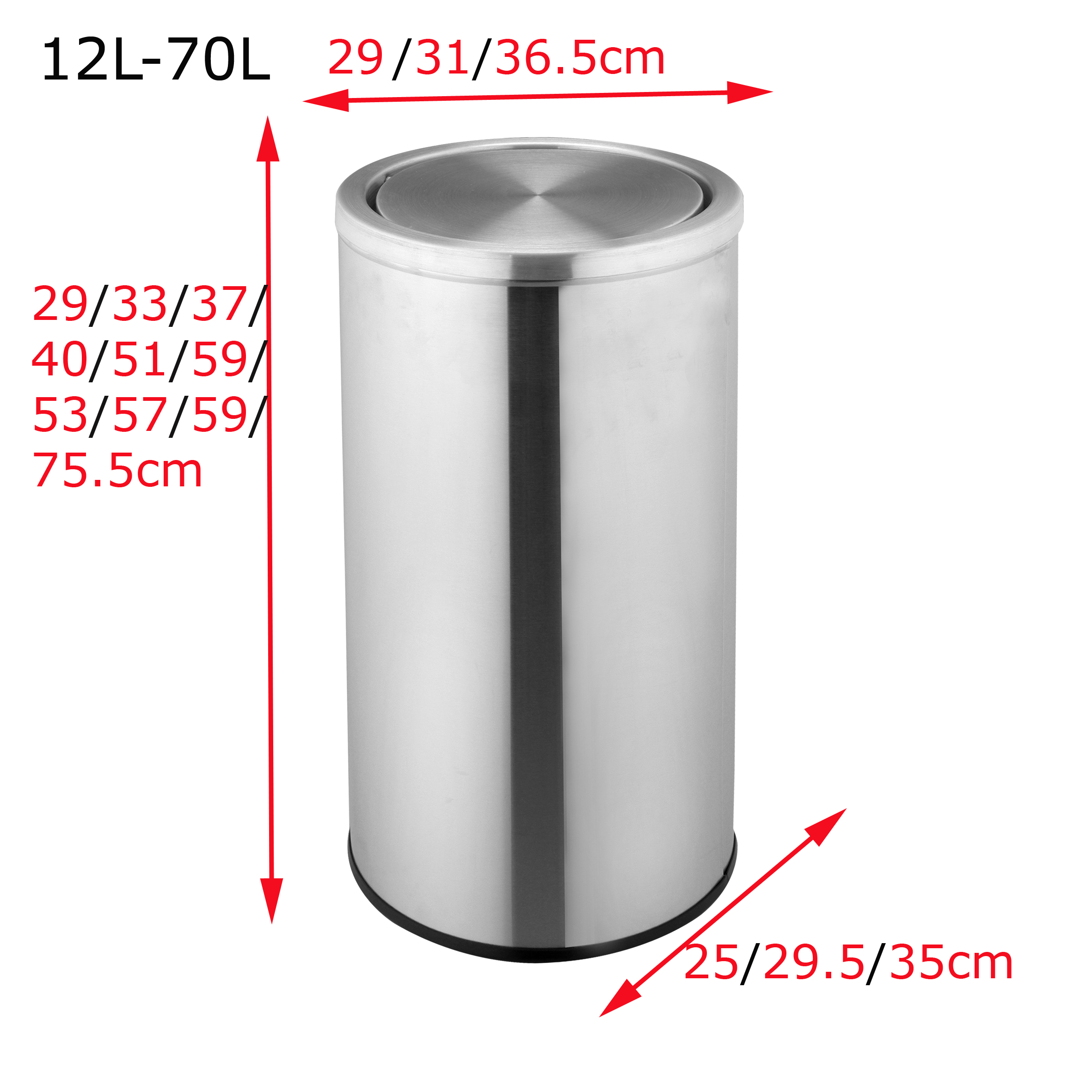 rubbish bin under sink