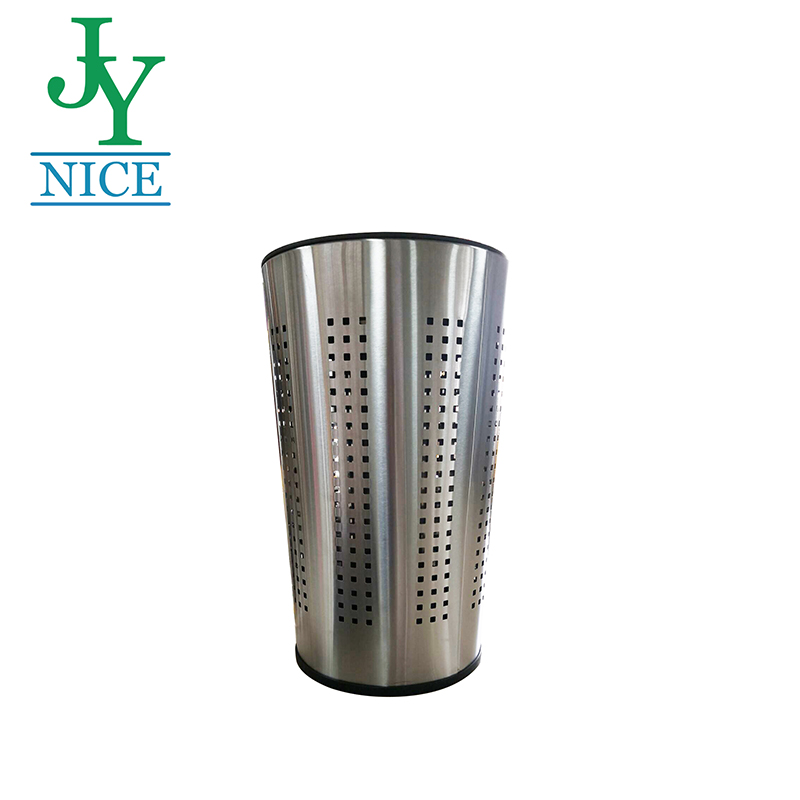 green kitchen trash can