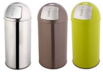 stainless steel trash can