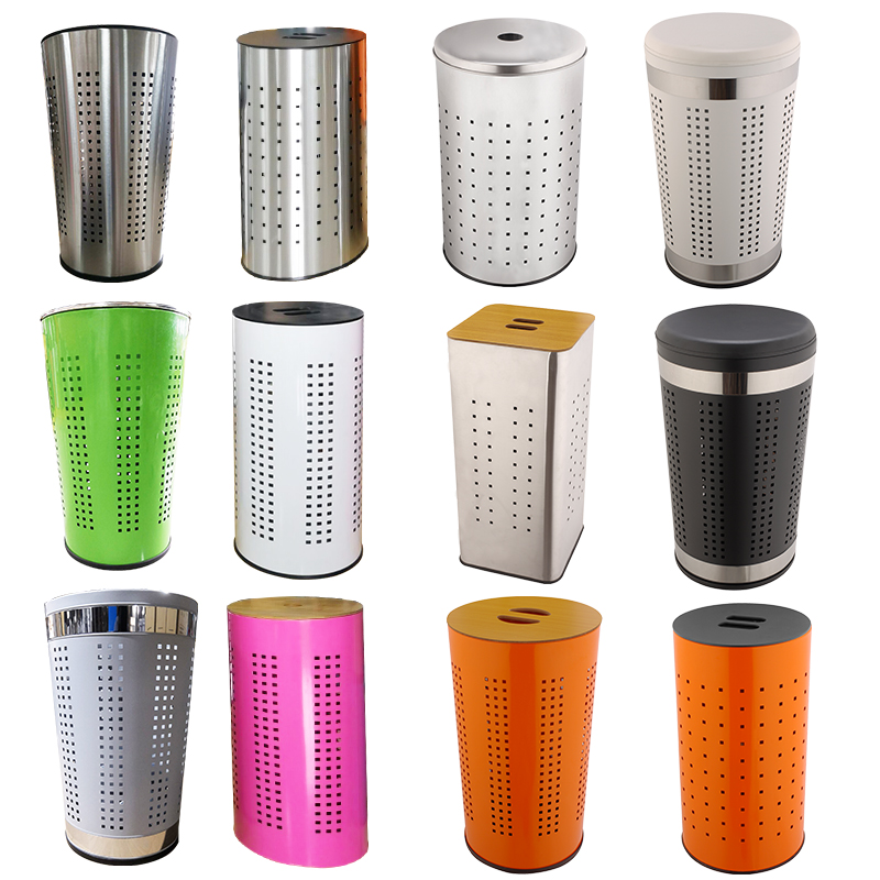 large plastic waste bins