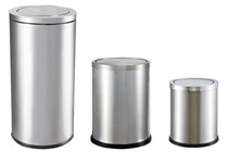 stainless steel trash can