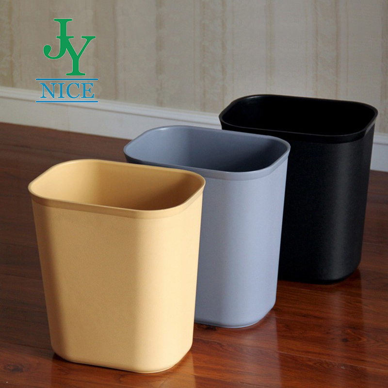 2019 Hot Sale Hotel Lobby washroom mini Trash can Black Red Yellow bedroom corridor plastic small rubbish barrel