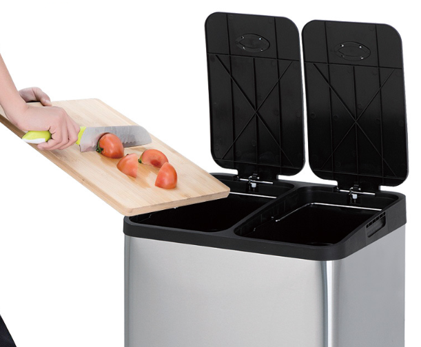 piece trash can set