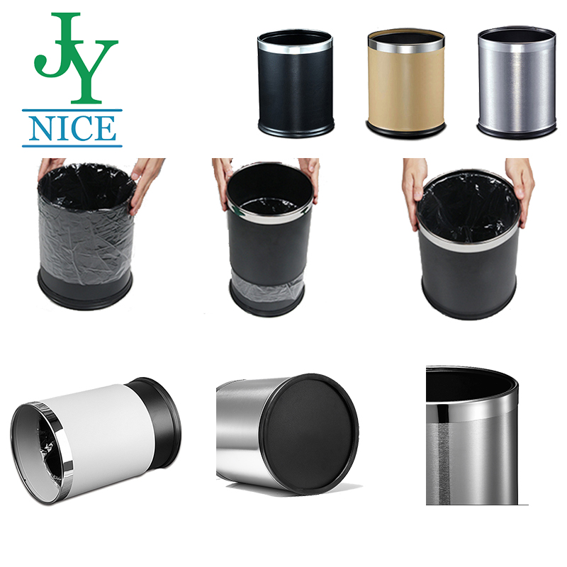 small black waste bin