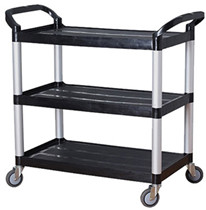 Cable cart diner Thickened stainless steel dining trolley Two Three Tiered Hotel Trolley