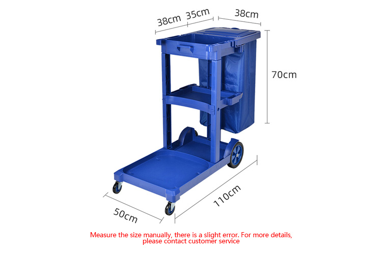 rolling janitorial cart