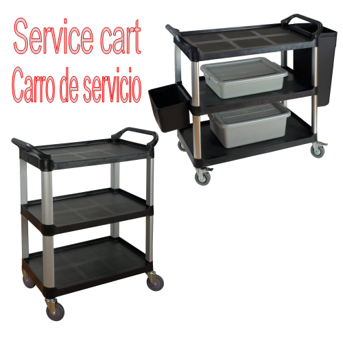 Hotel housekeeping hand service carts with wheels aircraft food drink coffee tea trolley cart