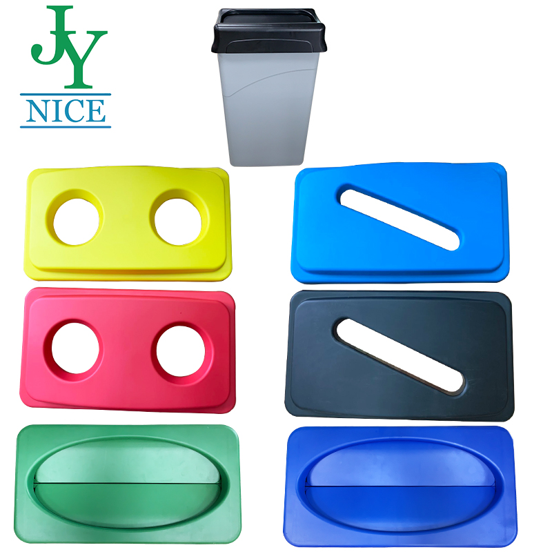 Sanitary Classification Waste Recycling Bin Custom Eco-friendly supermarket shopping centre paper and bottle rubbish bin