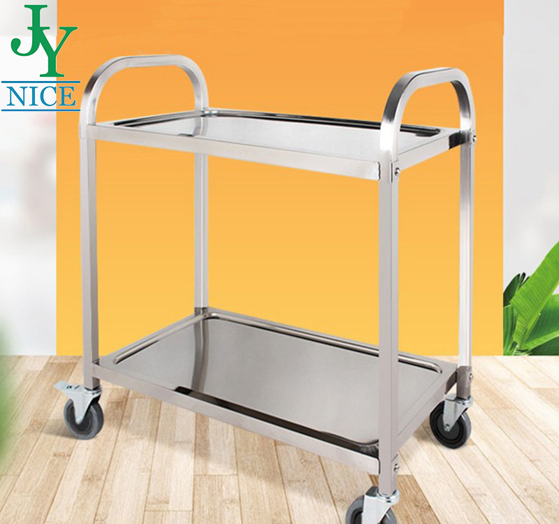 heavy duty 2 tier warehouse Storage Tool Utillity Cart 3 layers hospital Stainless Steel Anesthesia Medical Trolley