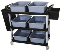 Bowl collection trolley Restaurant service trolley withdrawing cart