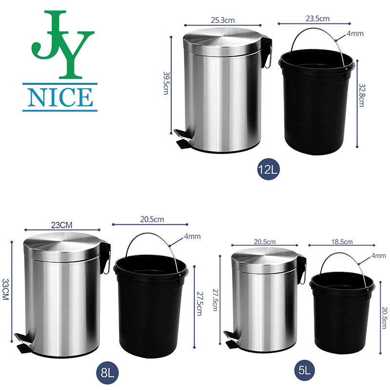18 inch tall wastebasket
