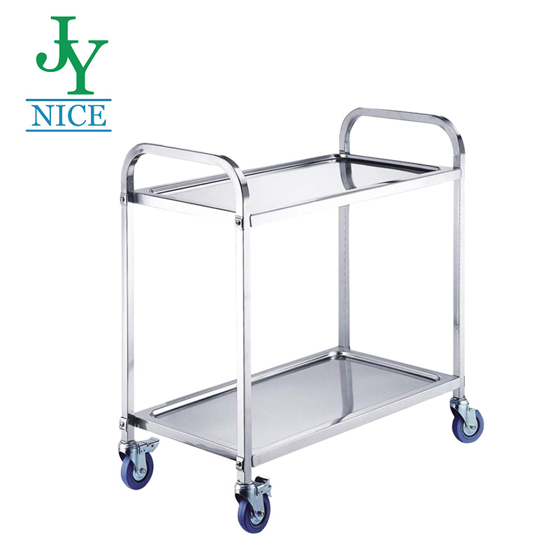commercial heavy duty Mobile hotel room service Utility Cart 2 layers 3 layers Stainless Steel Hospital Medical Trolley