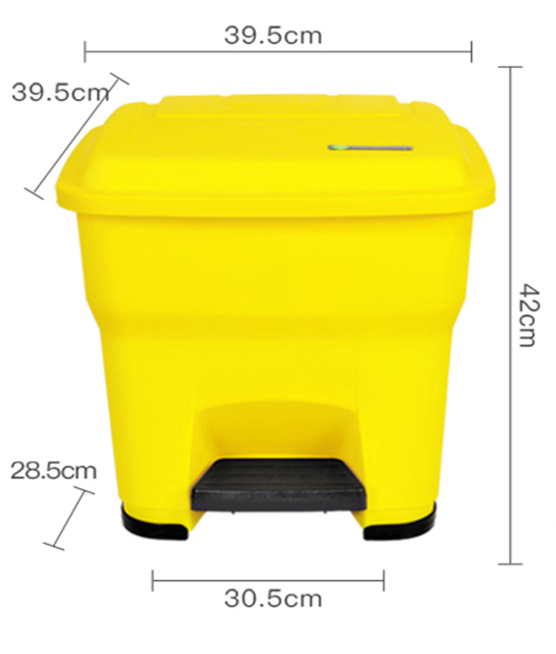 side step trash can