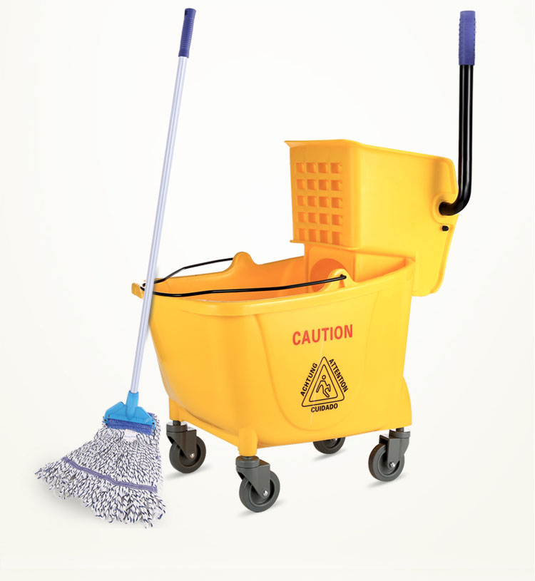 bucket and mop